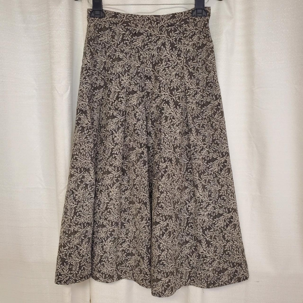 Patterned Midi Skirt